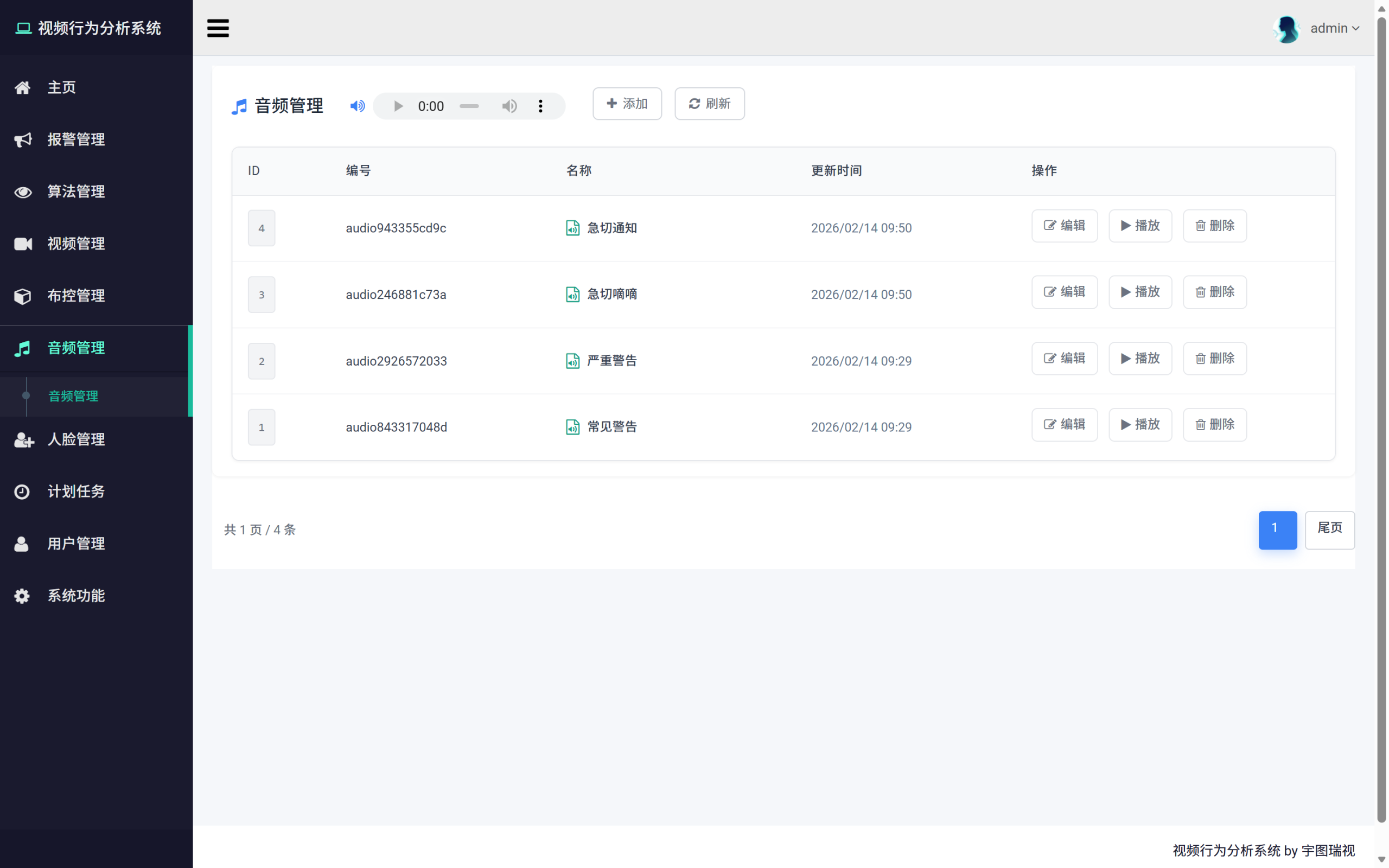 智能视频分析系统